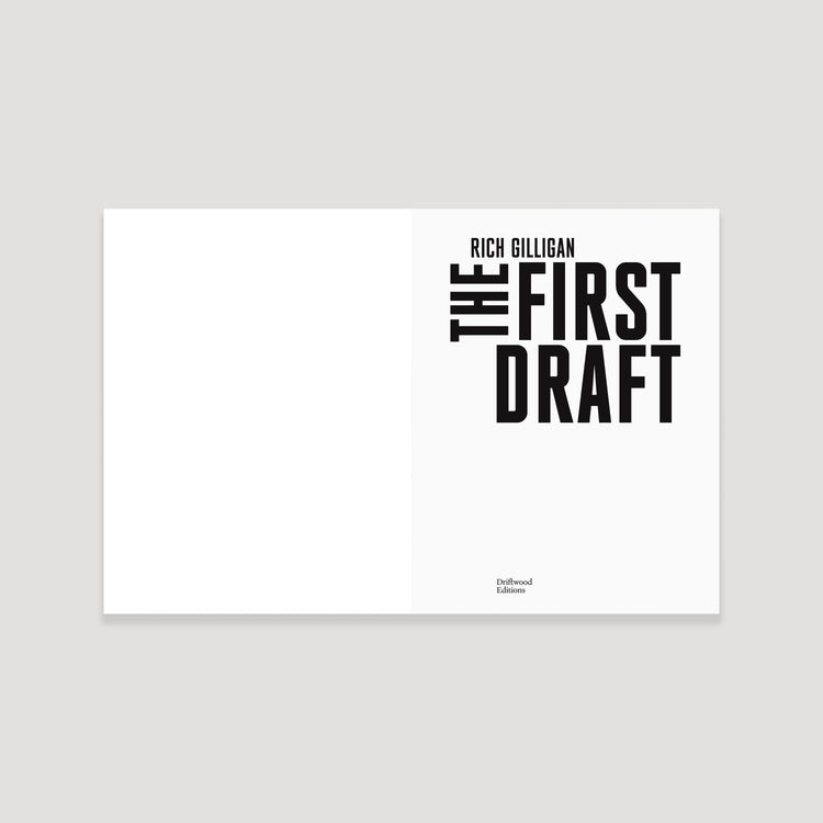 The First Draft, Rich Gilligan, signed copy