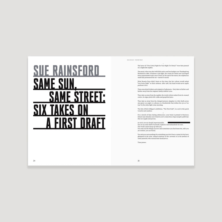 The First Draft, Rich Gilligan, signed copy