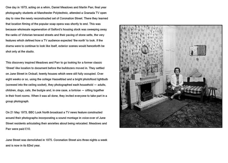 June Street, Salford 1973, Daniel Meadows & Martin Parr