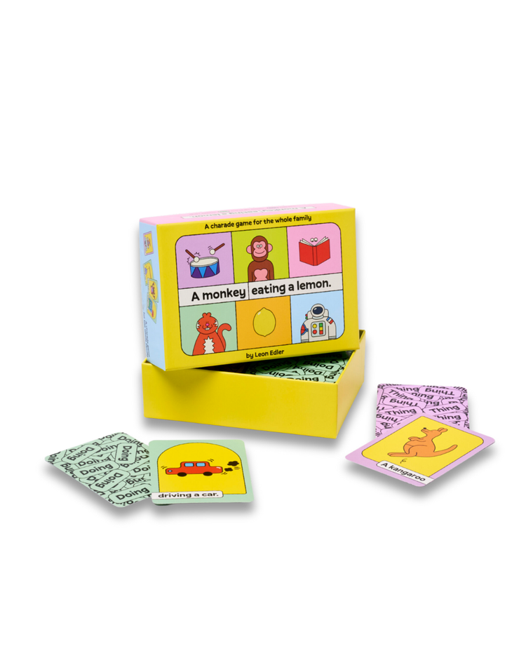 A Monkey Eating a Lemon Charade Game
