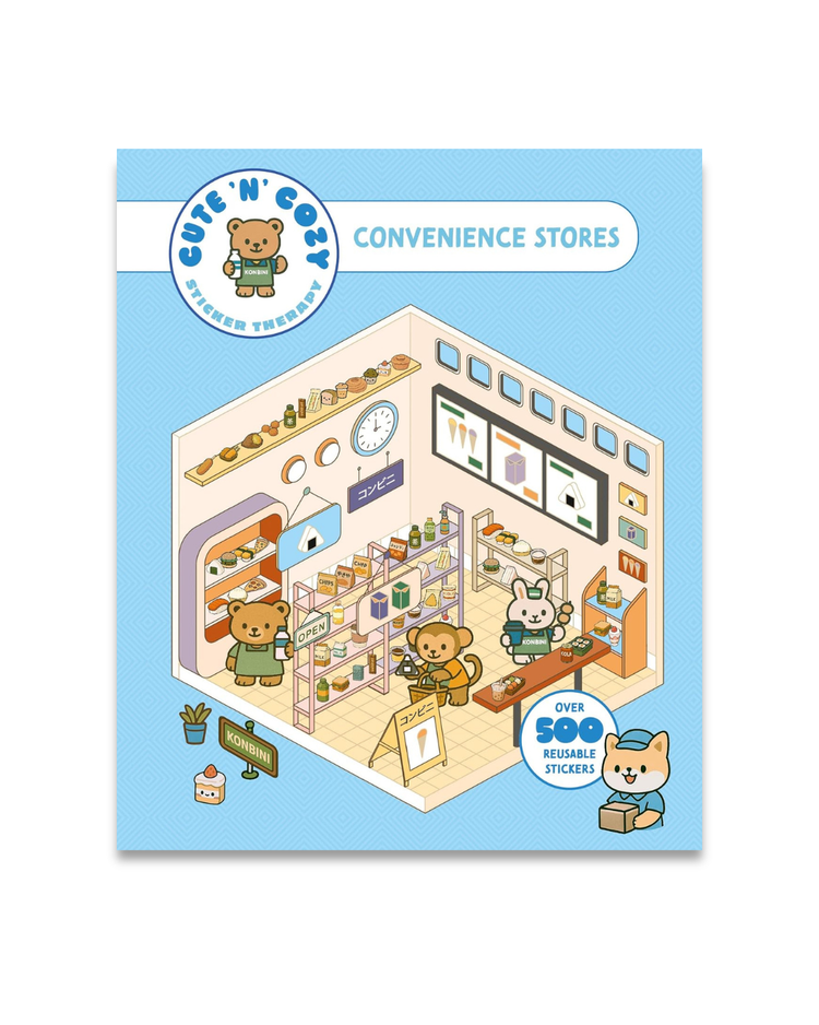 Cute 'n' Cozy Sticker Therapy: Convenience Stores