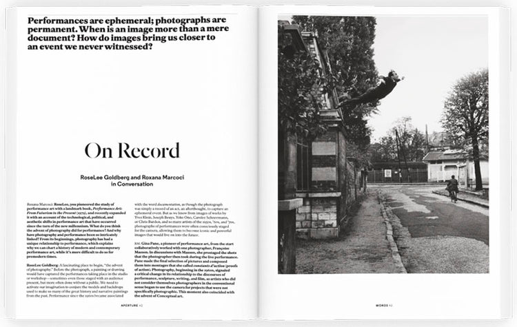 Aperture 221: Performance by Aperture Magazine Photo Museum Ireland