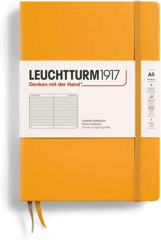 Leuchtturm Notebook Medium (A5), Hardcover, ruled