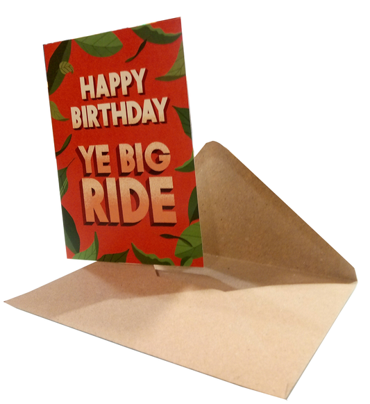 Happy Birthday Ye Big Ride Card by Holly Pereira