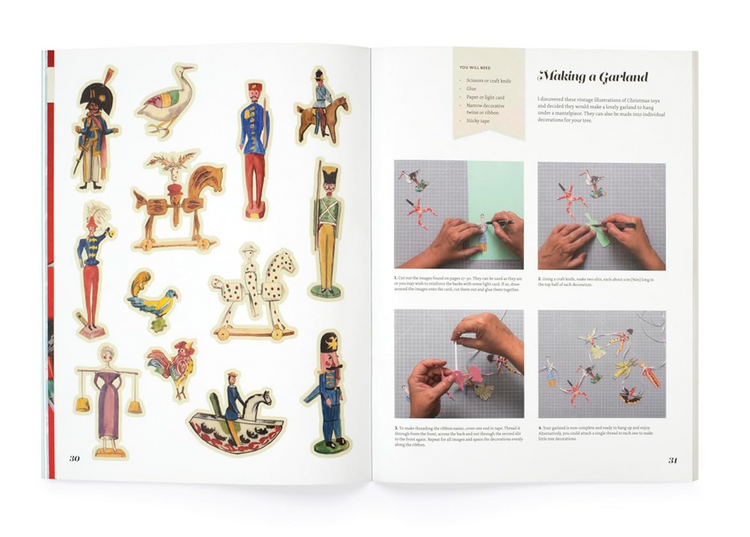 Cut Up This Book: Christmas Collage Kit, Maria Rivans