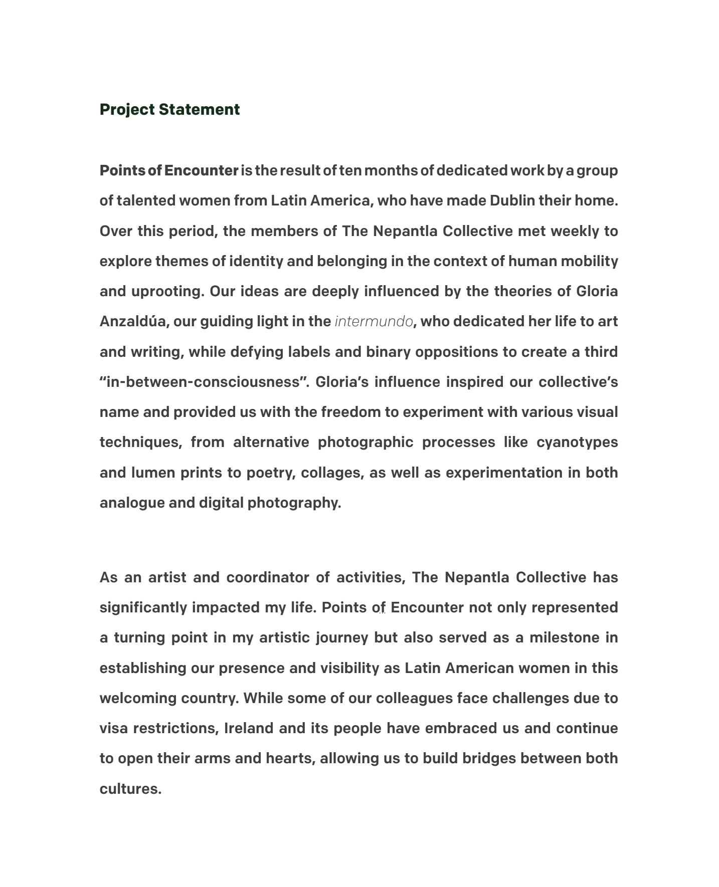 Points of Encounter - The Nepantla Collective - Catalogue