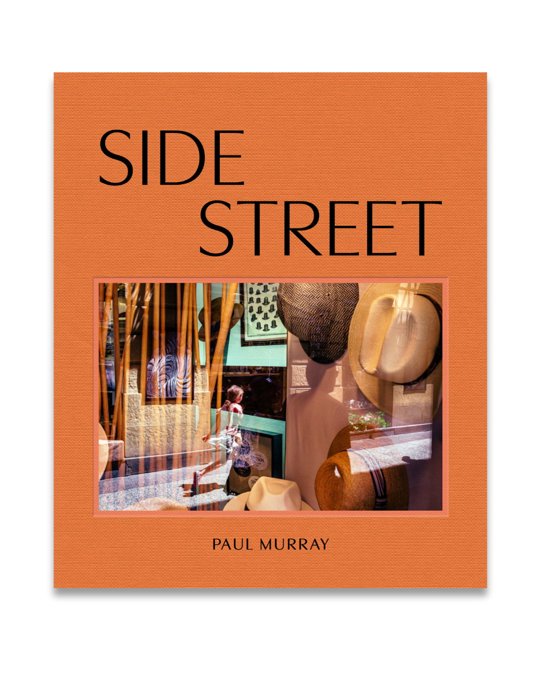 Book cover of 'Side Street' by Paul Murray with an orange background and interior images.