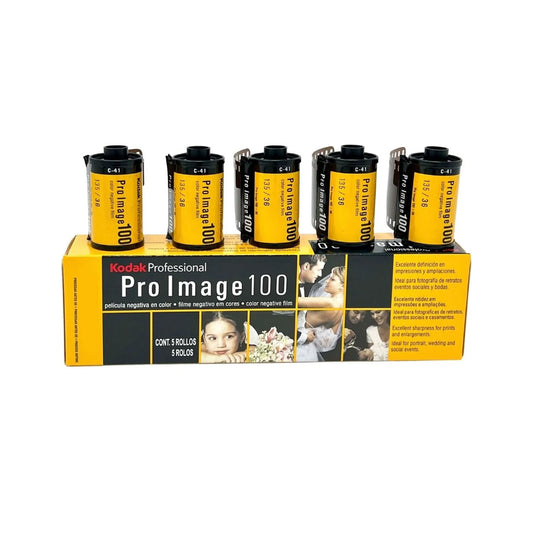 Kodak Pro Image 100 35mm 36 Exposures 5 x roll Color Negative Film