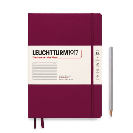 Leuchtturm Notebook Medium (A5), Hardcover, ruled