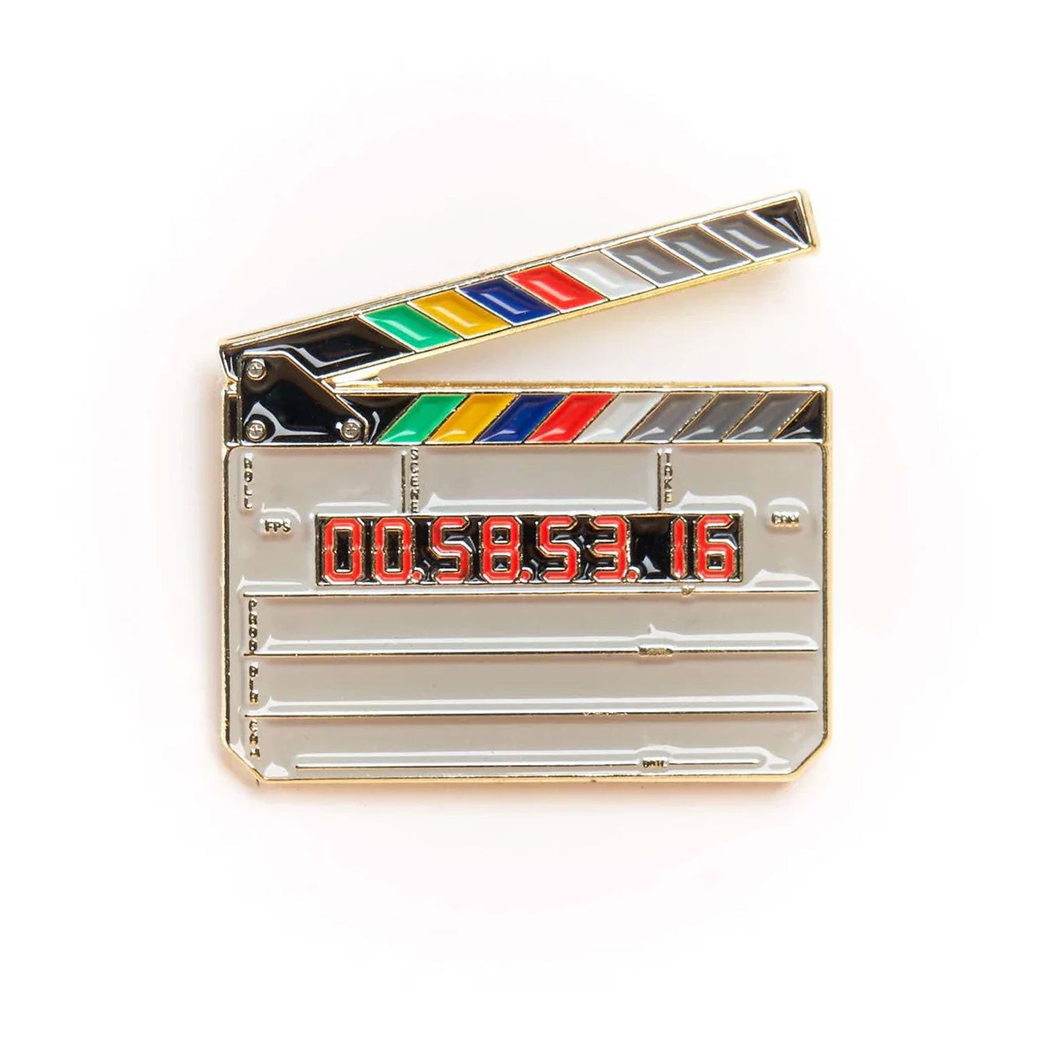 Clapperboard Pin Gold Variant – Photo Museum Ireland