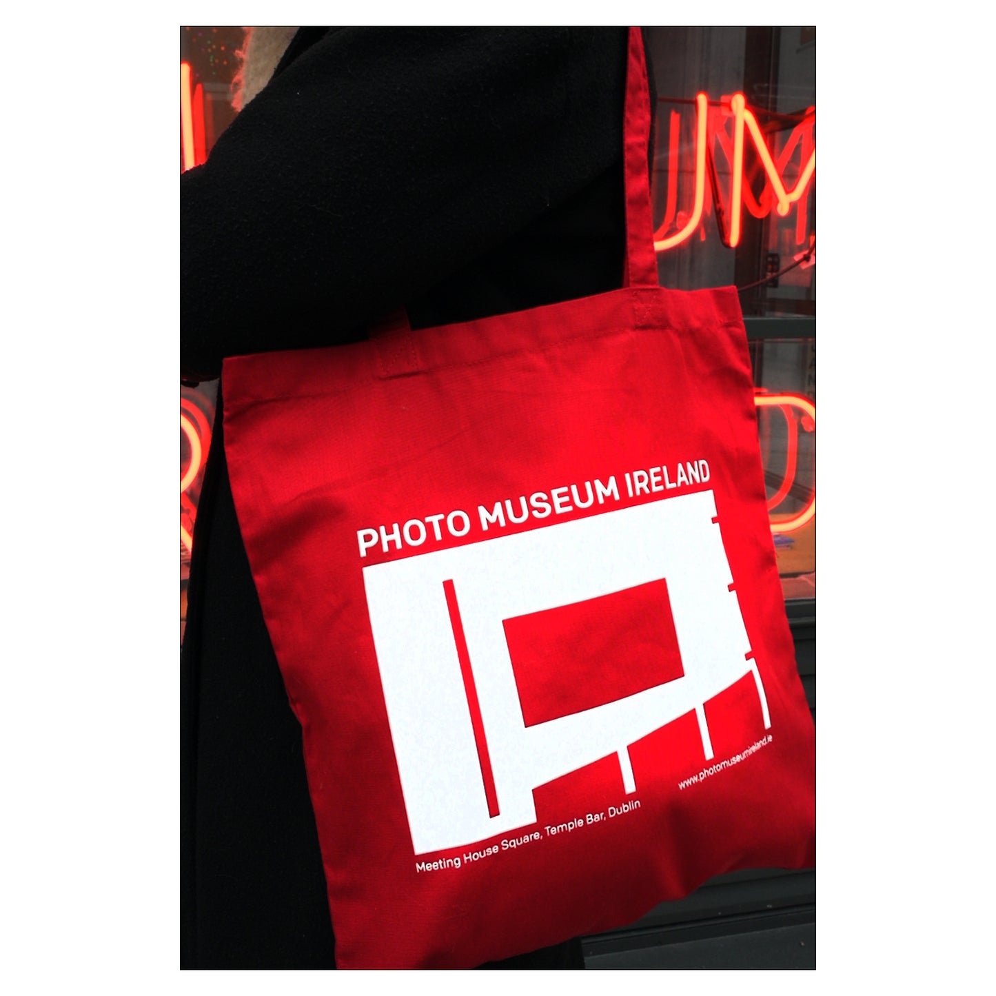 Photo Museum Ireland red tote bag