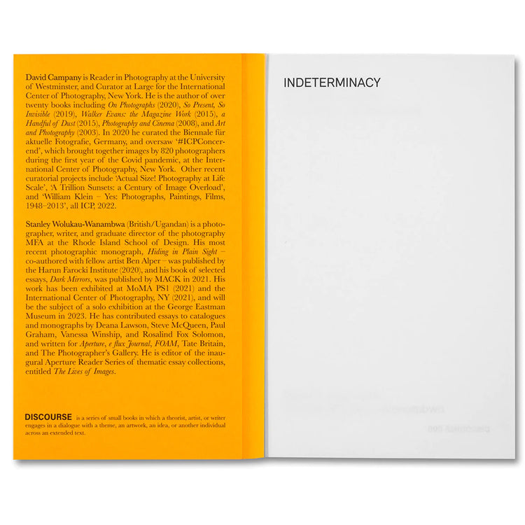 Indeterminacy: Thoughts on Time, the Image, and Race(ism) by David Campany & Stanley Wolukau-Wanambwa